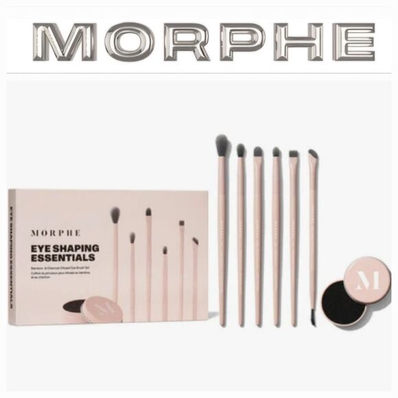 Morphe Eye Shaping Essentialis Bamboo & Charcoal Infused Eye Brush Set - Picture 1 of 11